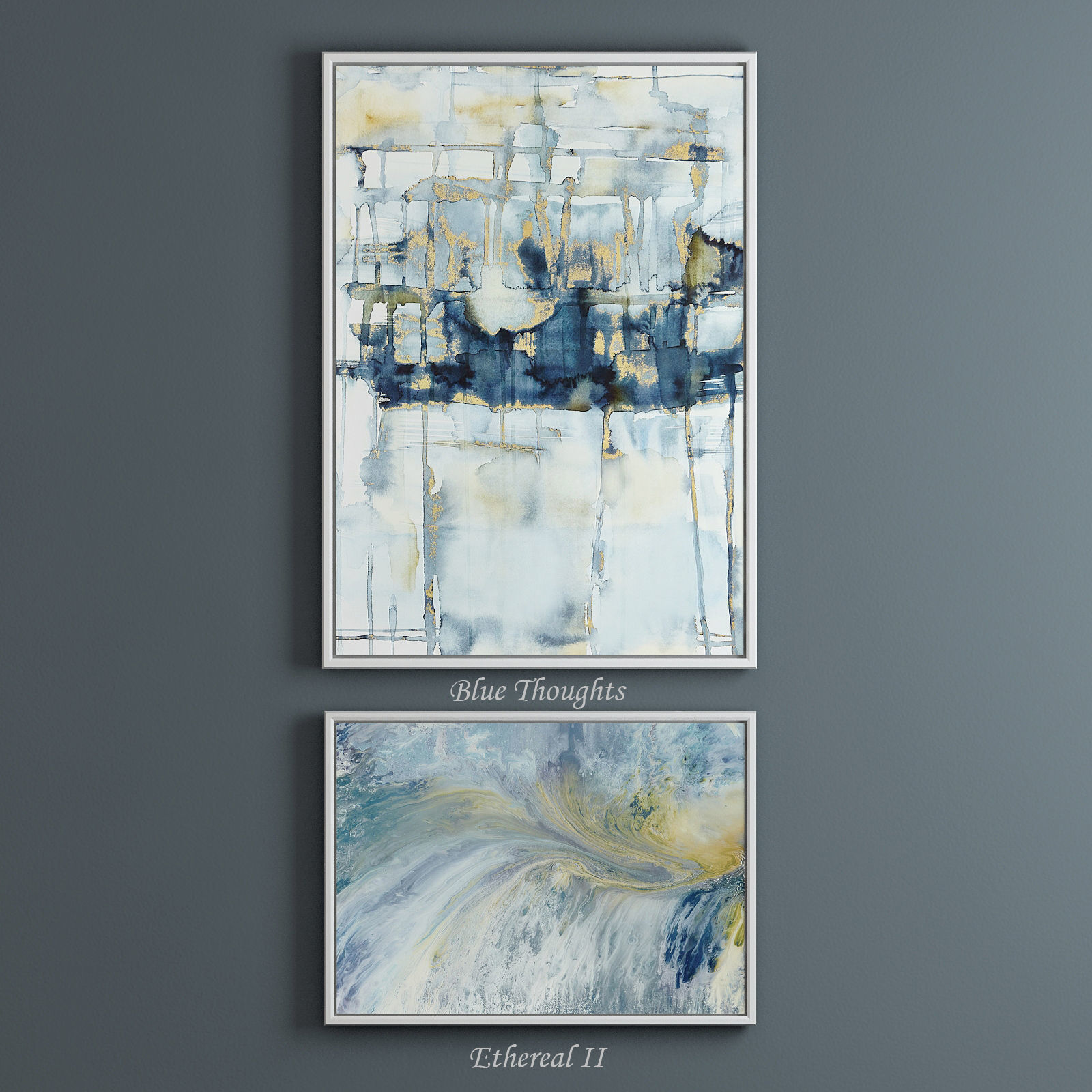 The collection of contemporary paintings set 3D model_2