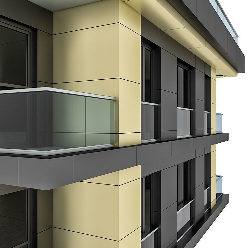 Building modern apartment 3D model_4