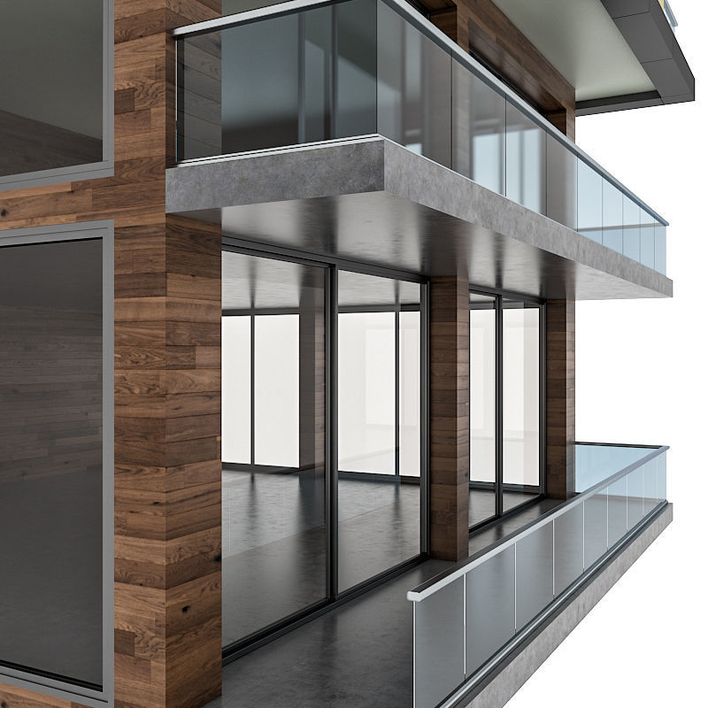 Building modern apartment 3D model_5