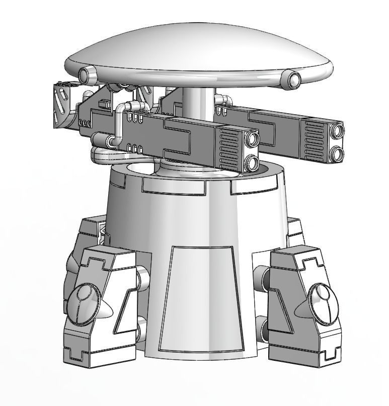 Drone Senctuary Tower 3D print model_1
