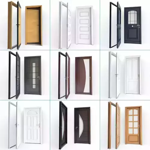 Modern Doors Collection 3D model