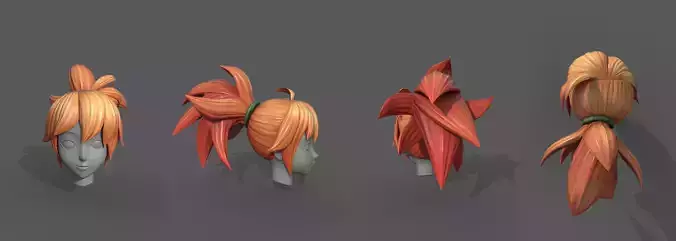 3D hair style 3