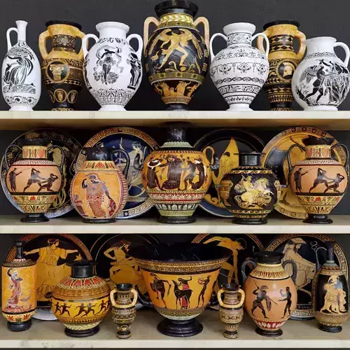 GreceVase greek vases 3D model