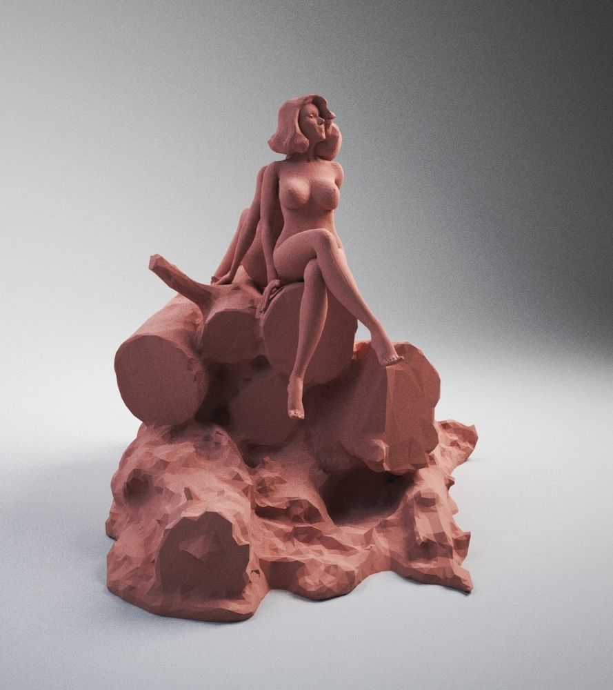two naked girls 3D print model_21