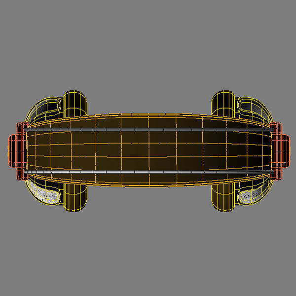 Headphone and Cord Low-poly 3D model_11