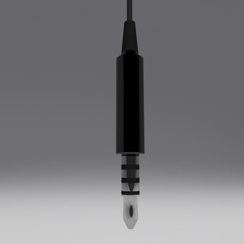 Headphone and Cord Low-poly 3D model_8