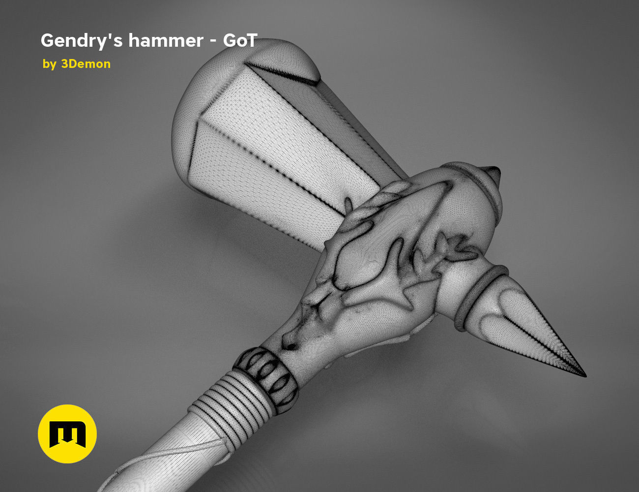 Gendrys Hammer - GAME OF THRONES 3D print model_6