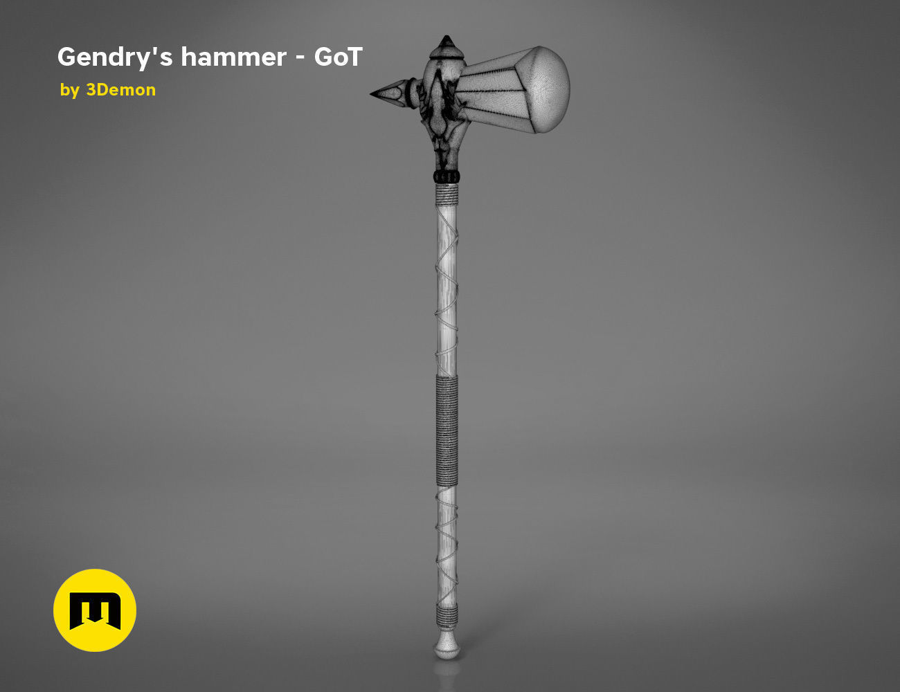 Gendrys Hammer - GAME OF THRONES 3D print model_8