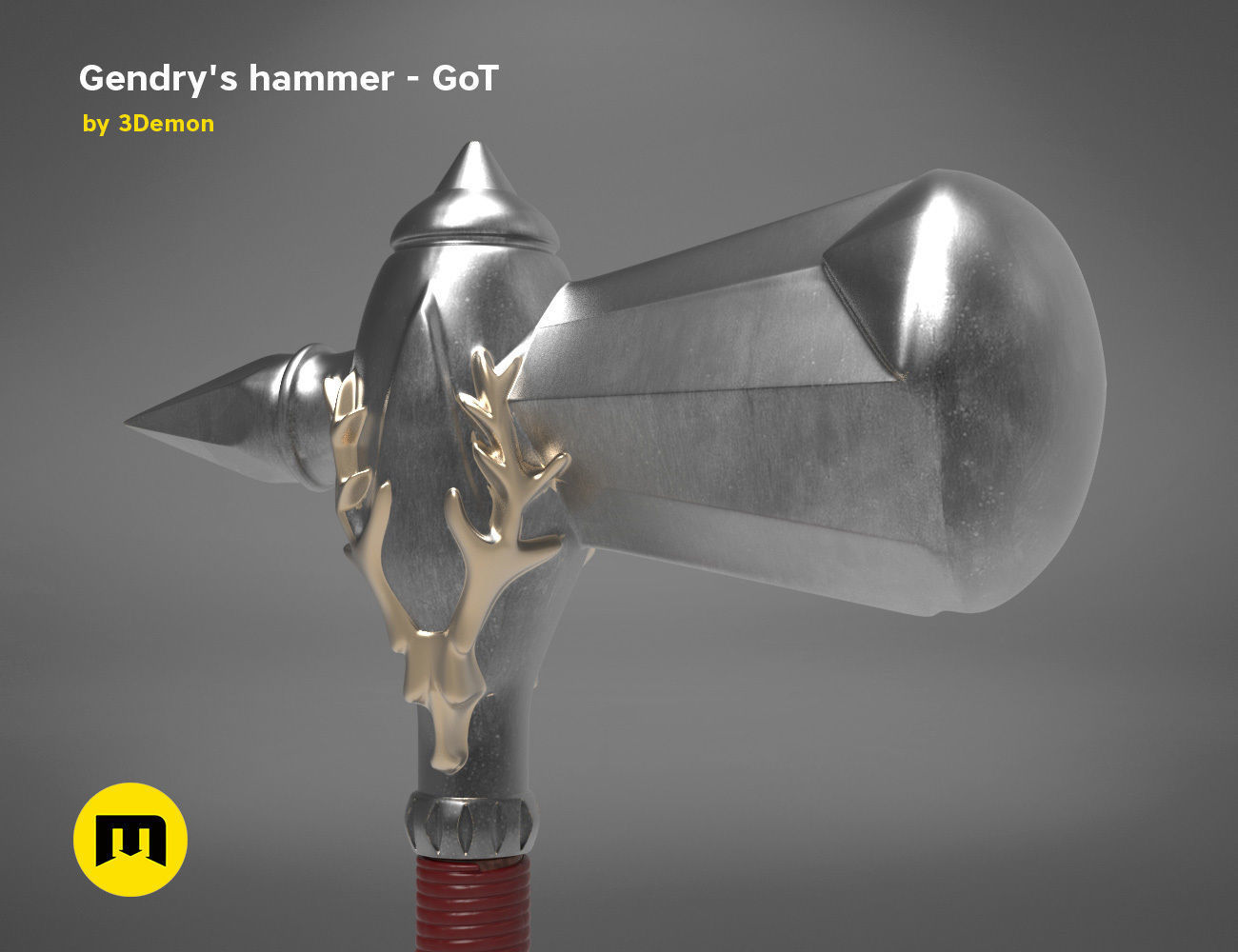 Gendrys Hammer - GAME OF THRONES 3D print model_1