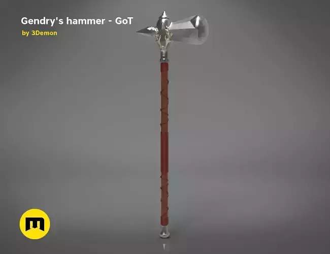 Gendrys Hammer - GAME OF THRONES 3D print model Gendrys Hammer - GAME OF THRONES 3D print model