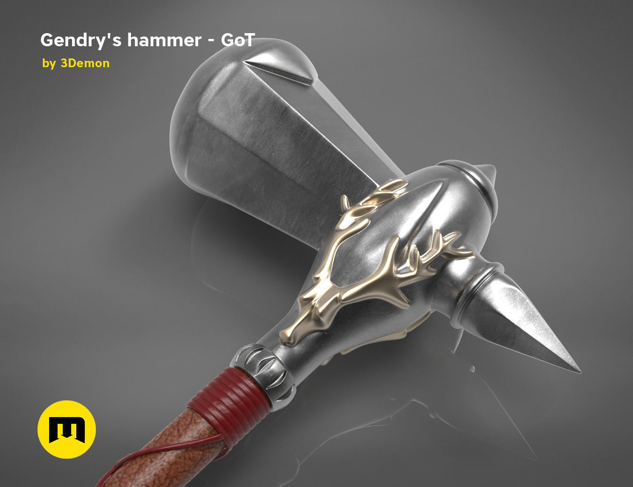 Gendrys Hammer - GAME OF THRONES 3D print model_5