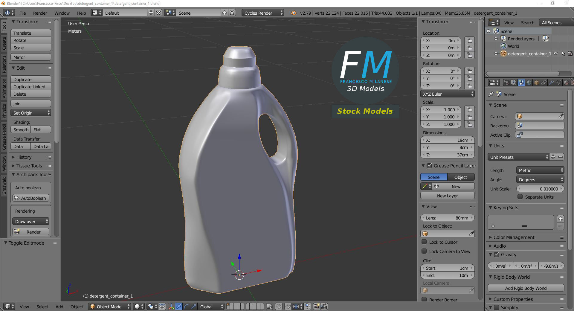 Detergent container 1 3D model_9