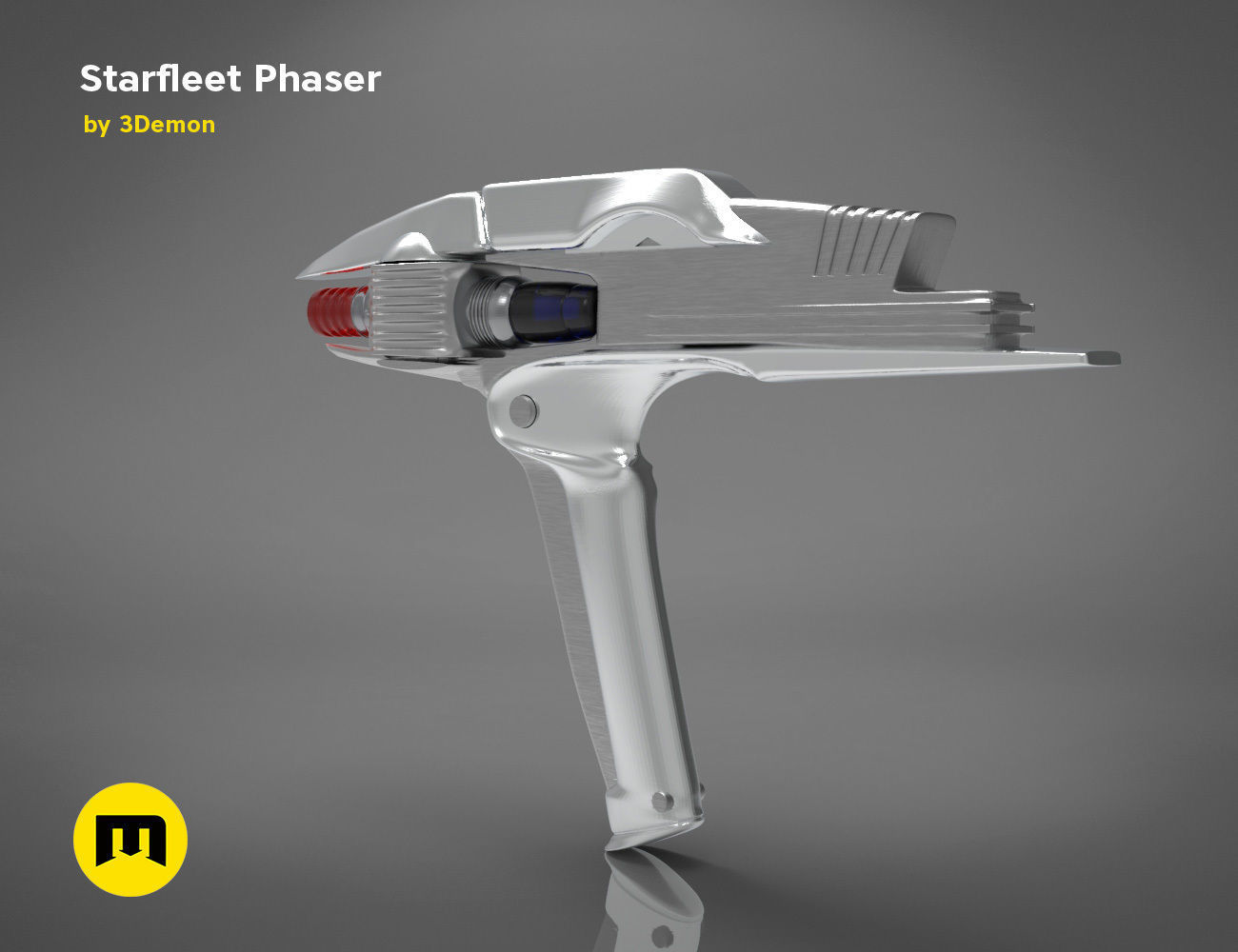Starfleet Phaser - Star Trek 3D print model_1