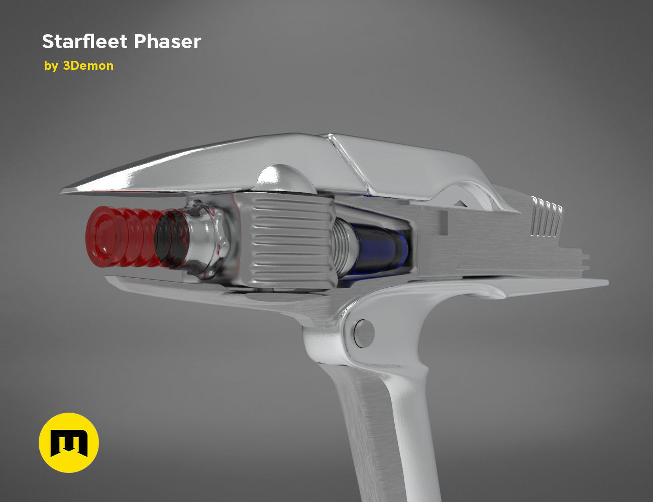 Starfleet Phaser - Star Trek 3D print model_2