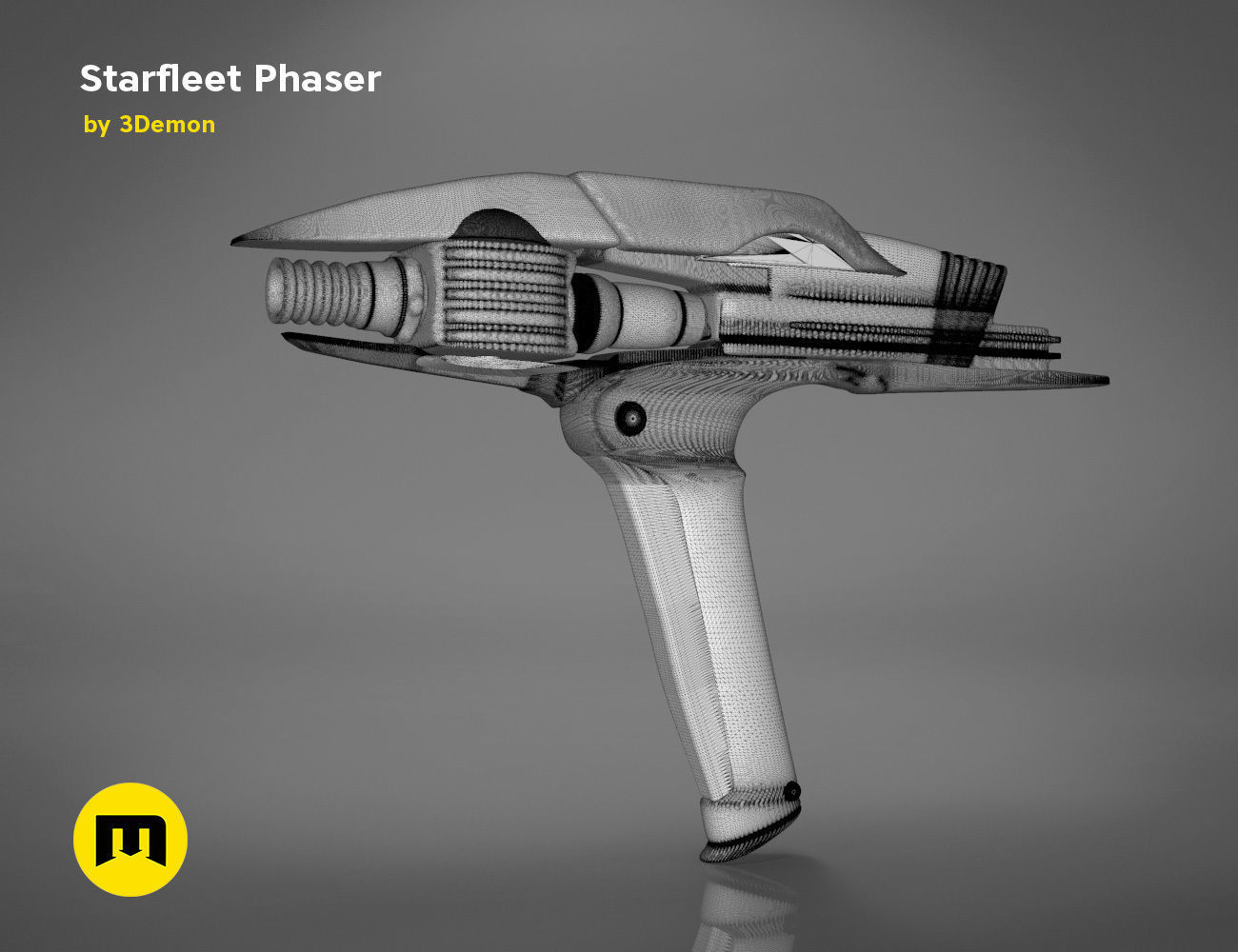 Starfleet Phaser - Star Trek 3D print model_10