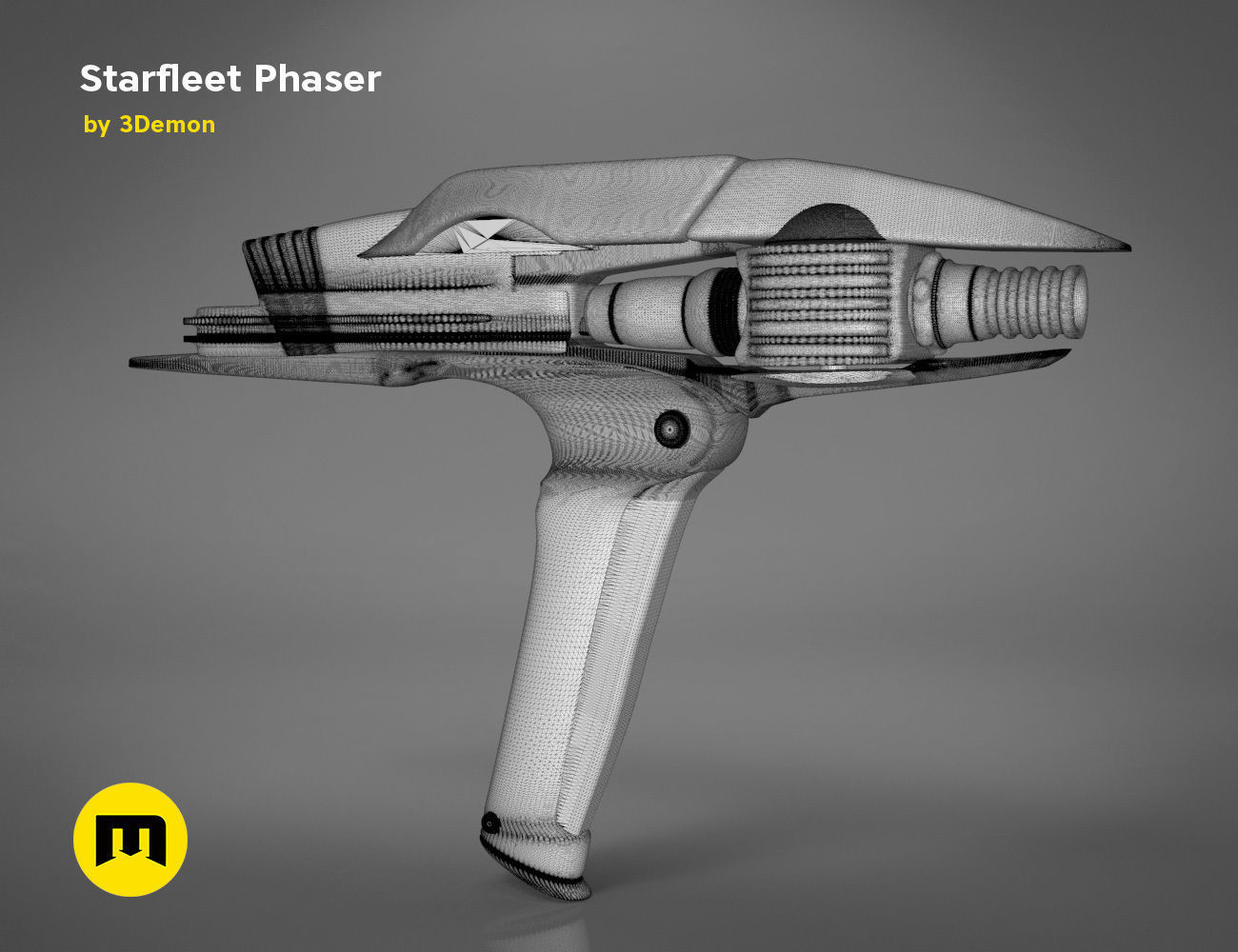 Starfleet Phaser - Star Trek 3D print model_6