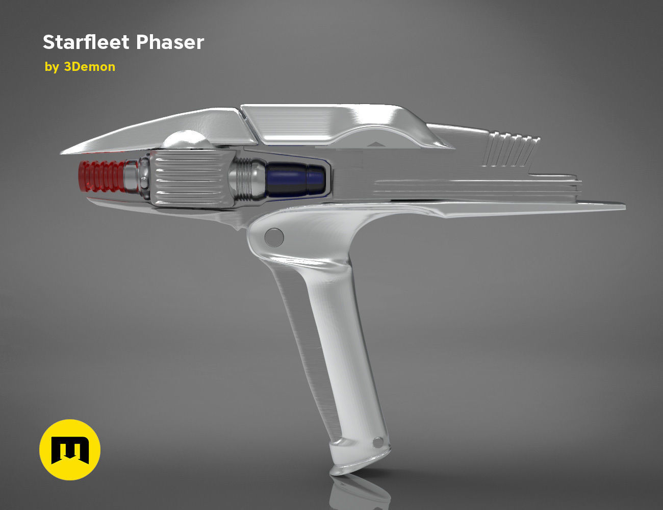 Starfleet Phaser - Star Trek 3D print model_5