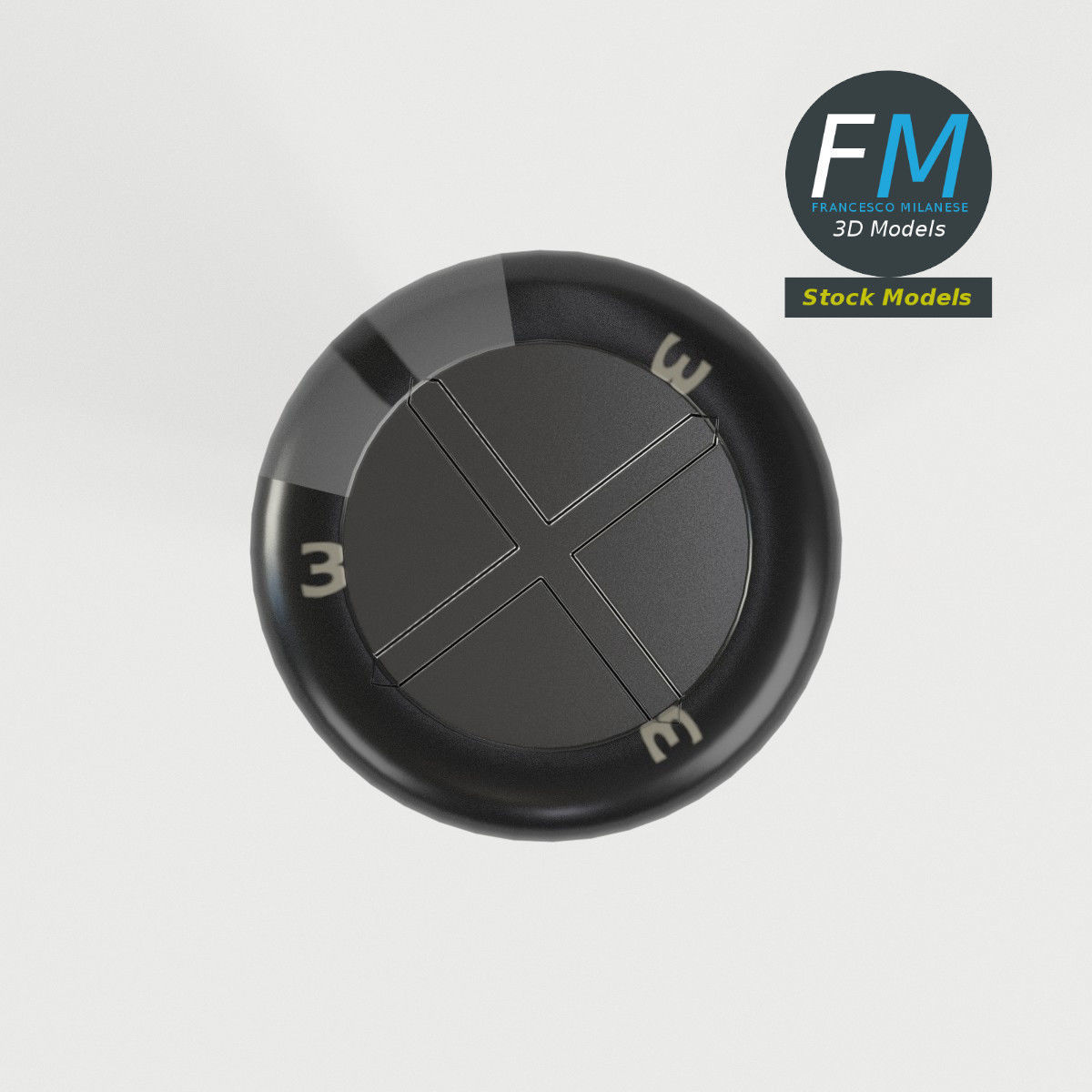 Electrolytic capacitor 3D model_6