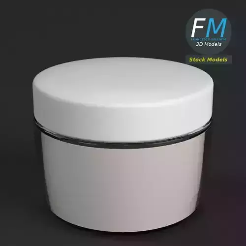 Face cream jar