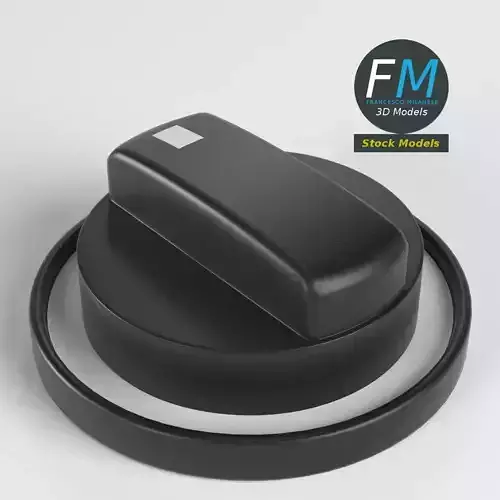 Knob with support 3D model