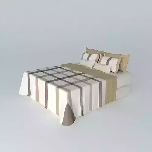 Double Bed Box Felipe Ferreira with quilt Free 3D model
