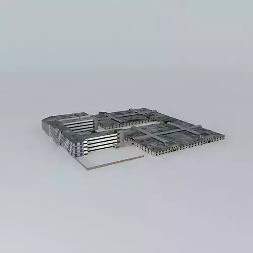 Dhaka polytechnic Institute Free 3D model