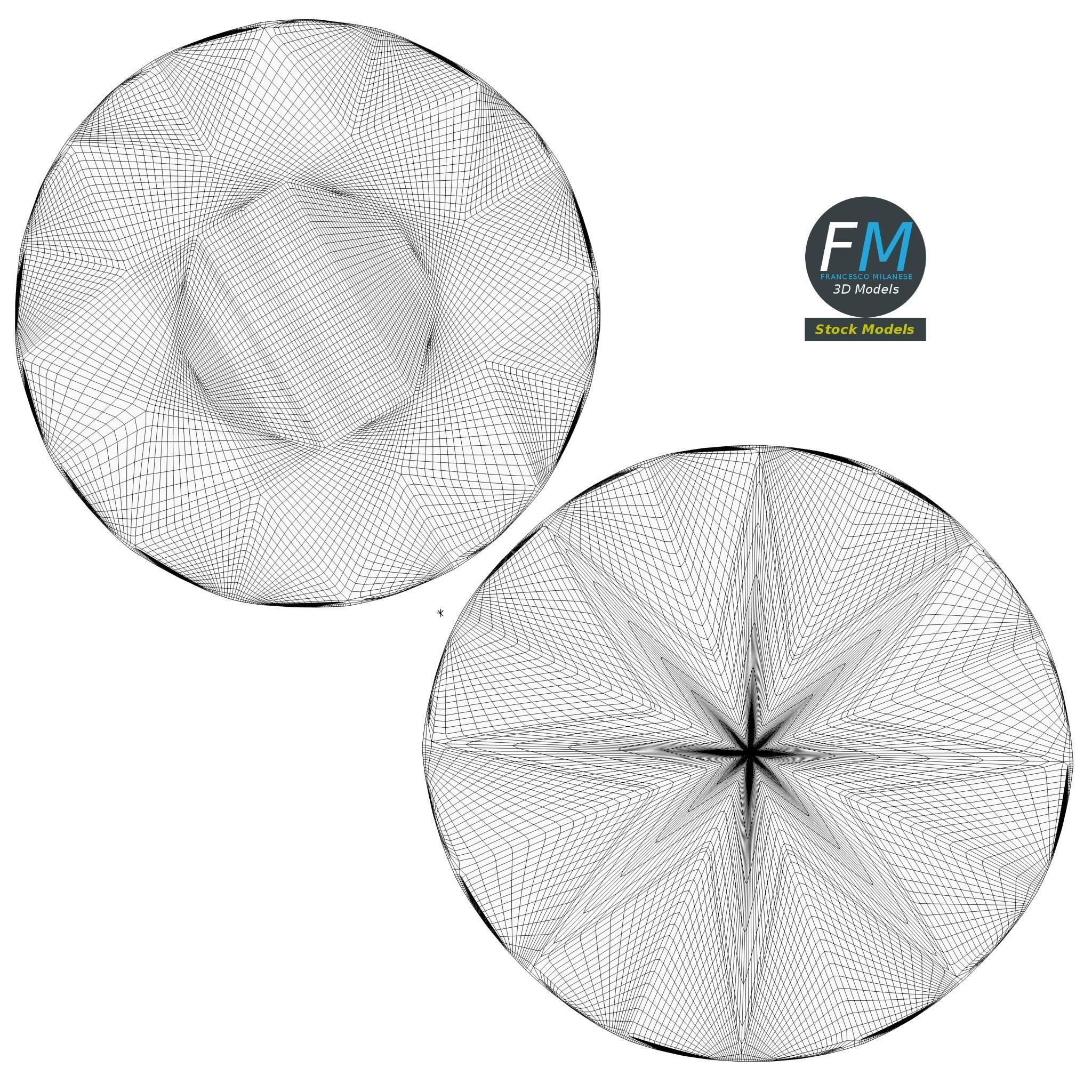 Stylized diamond 3D model_11