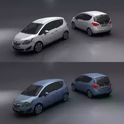 Opel Meriva Low-poly 3D model