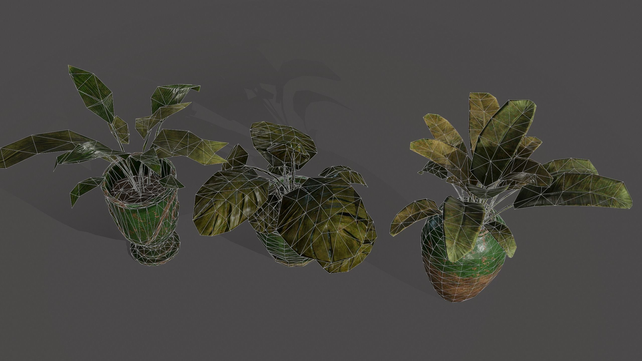 Lib Flowers Low-poly 3D model_3