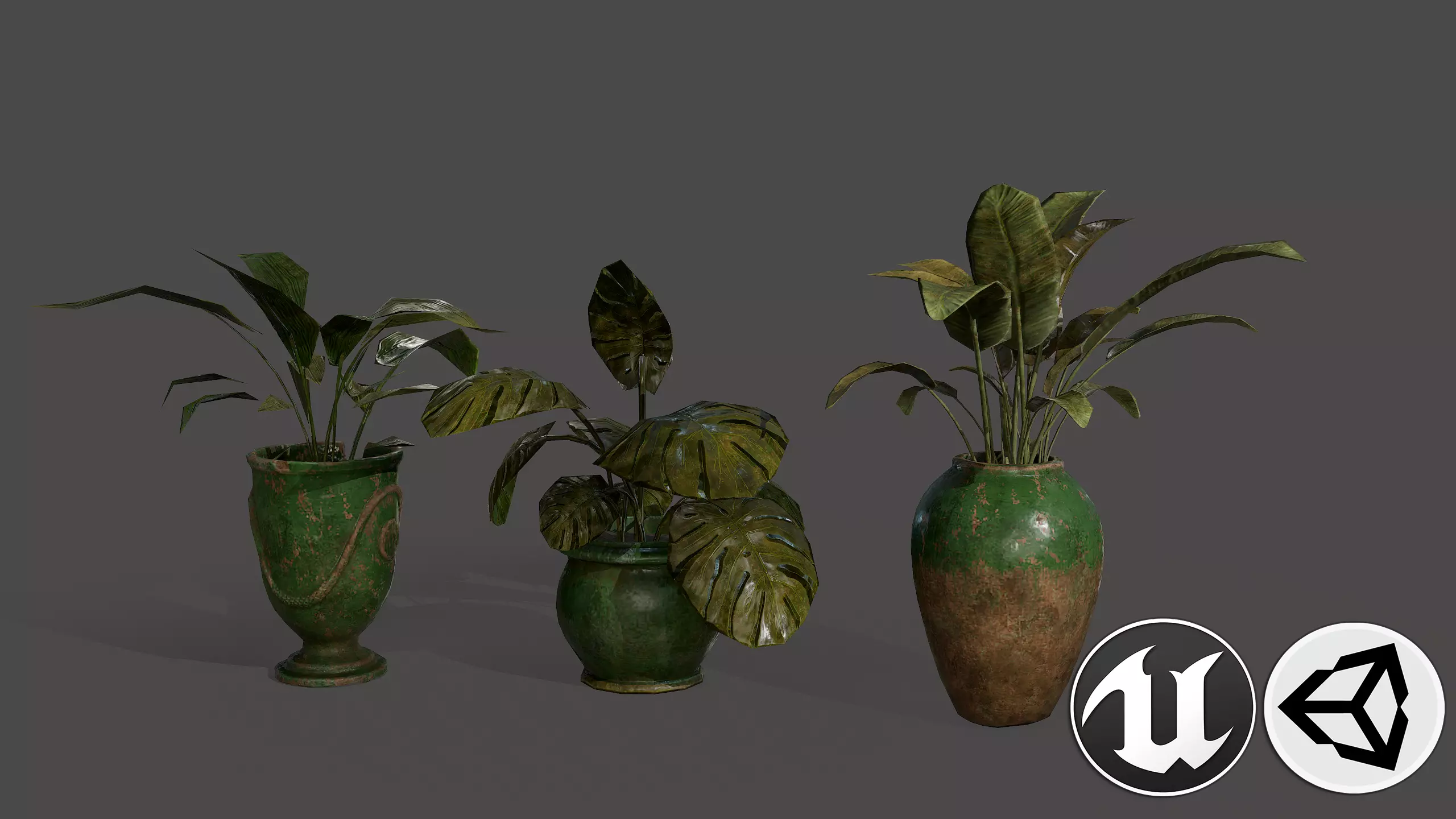 Lib Flowers Low-poly 3D model_0