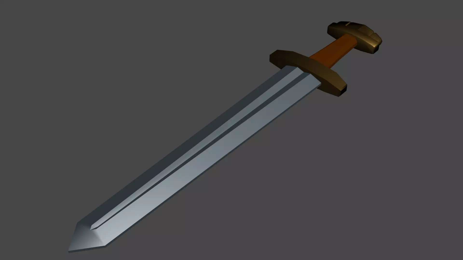 Russian sword Free low-poly 3D model