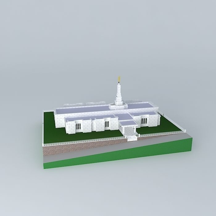LDS Temple Melbourne Australia Templo Mormon. Free 3D model_2