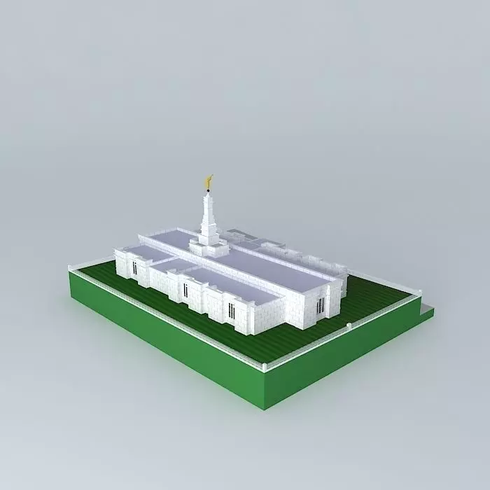 LDS Temple Melbourne Australia Templo Mormon. Free 3D model_0