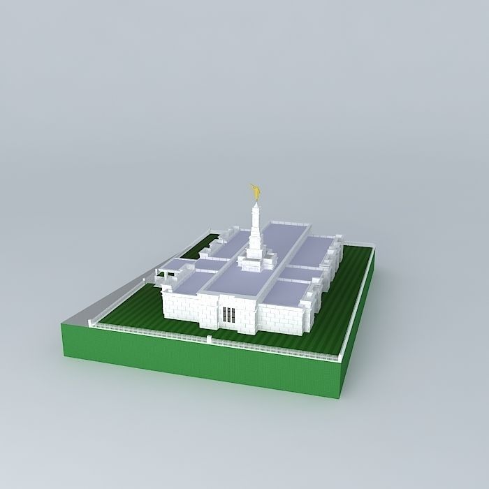 LDS Temple Melbourne Australia Templo Mormon. Free 3D model_1