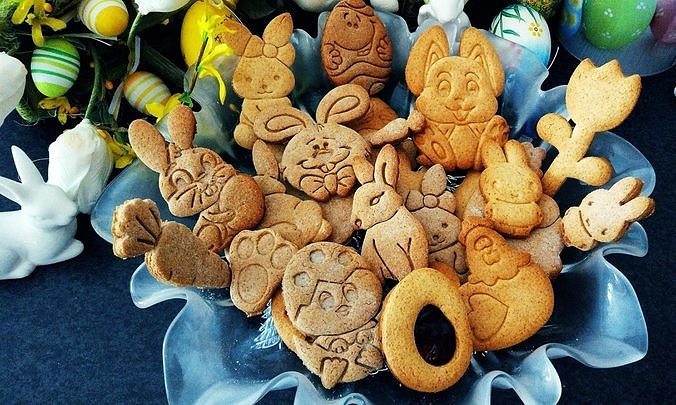 Easter cookie cutters - Bunny with bow tie 3D print model