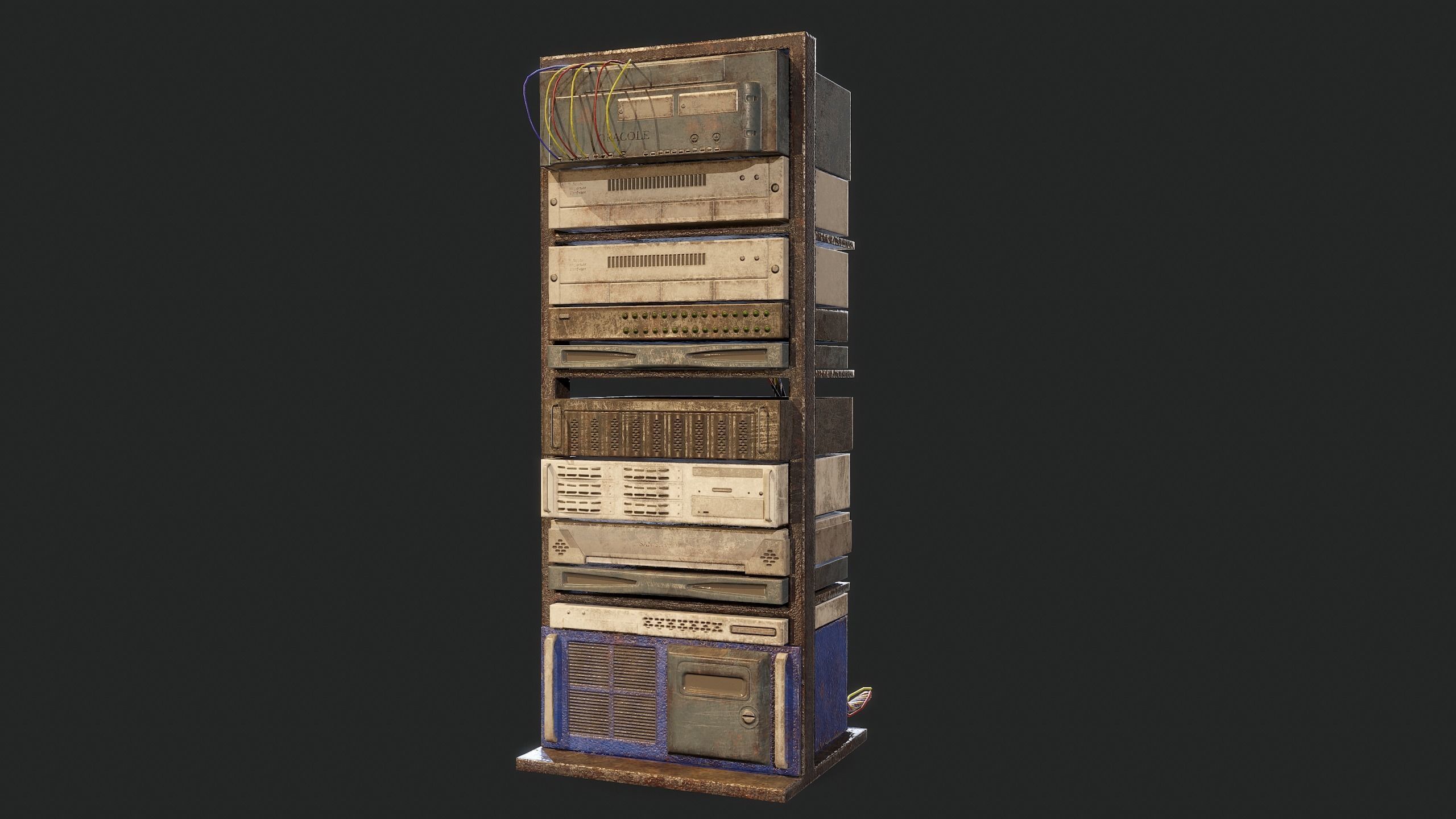 3D model Old Server VR / AR / low-poly | CGTrader