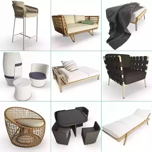 Outdoor Braided Furniture Collection