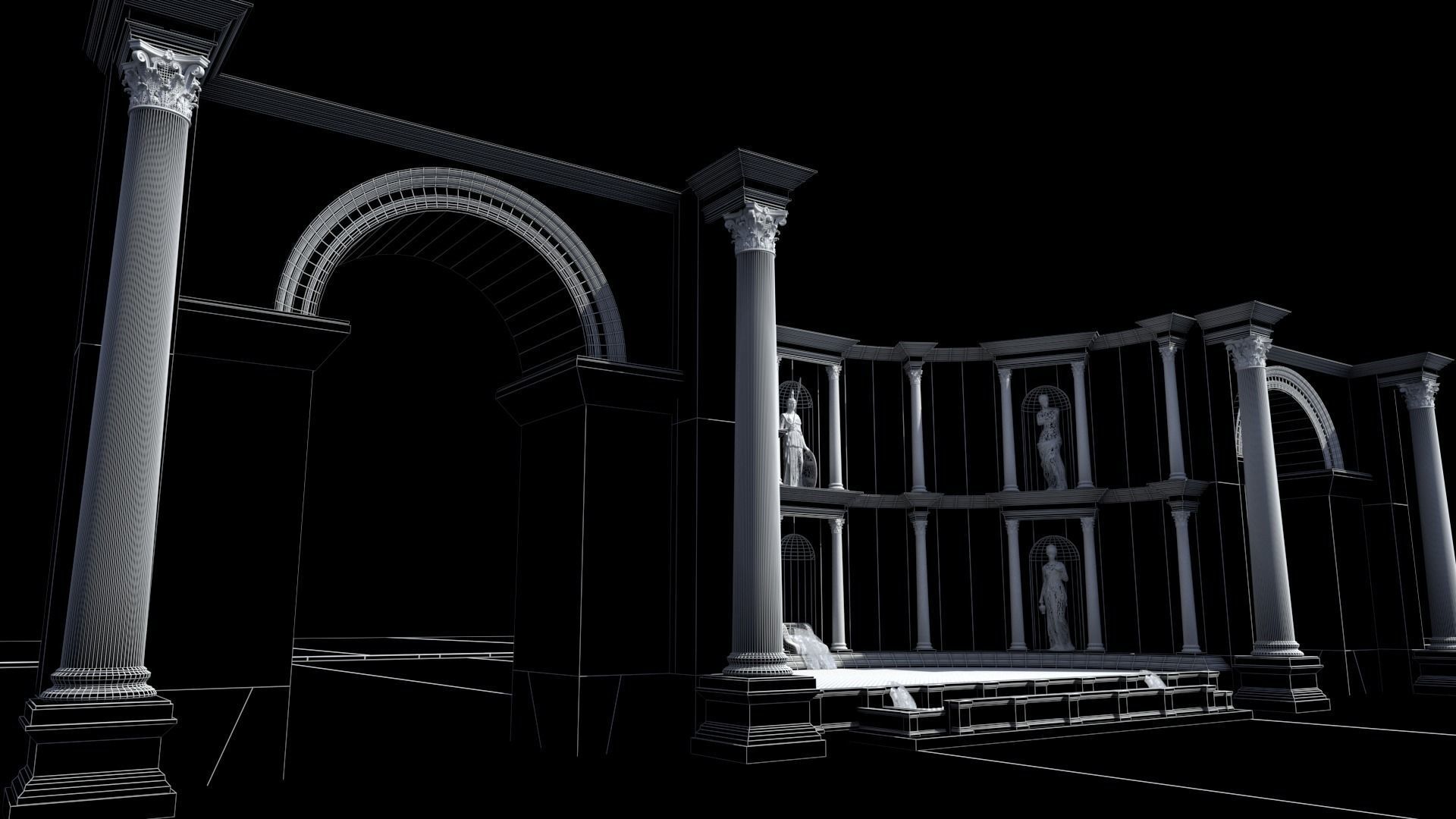 Roman Ancient City 3D model_7