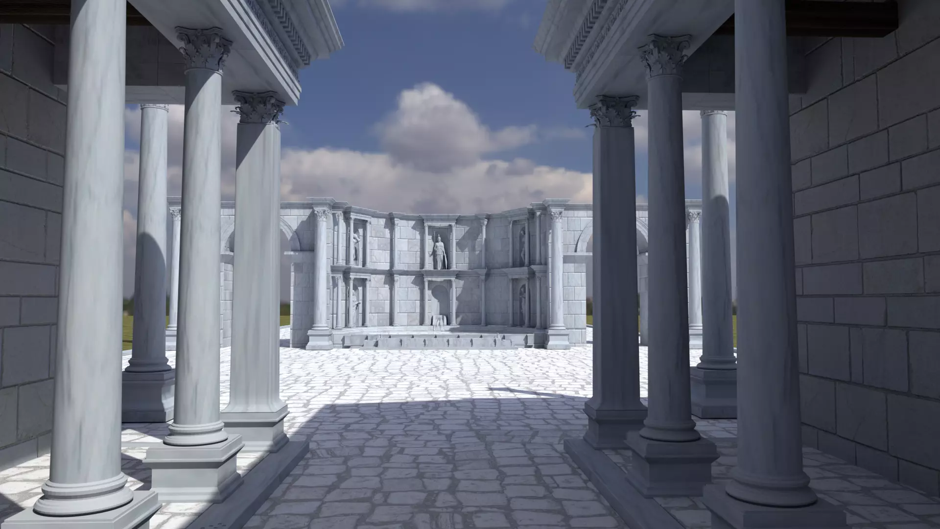 Roman Ancient City 3D model_0