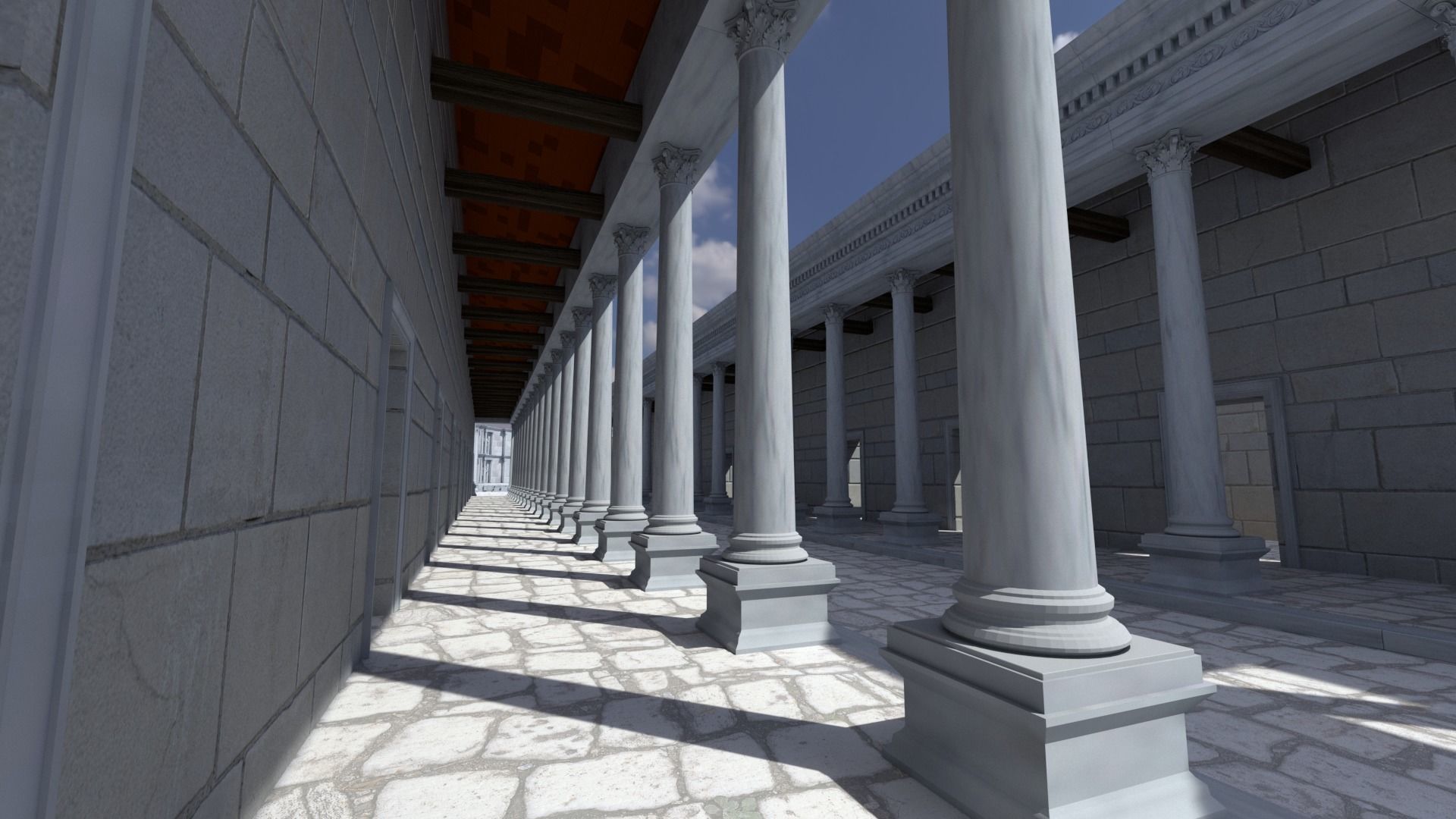 Roman Ancient City 3D model_4