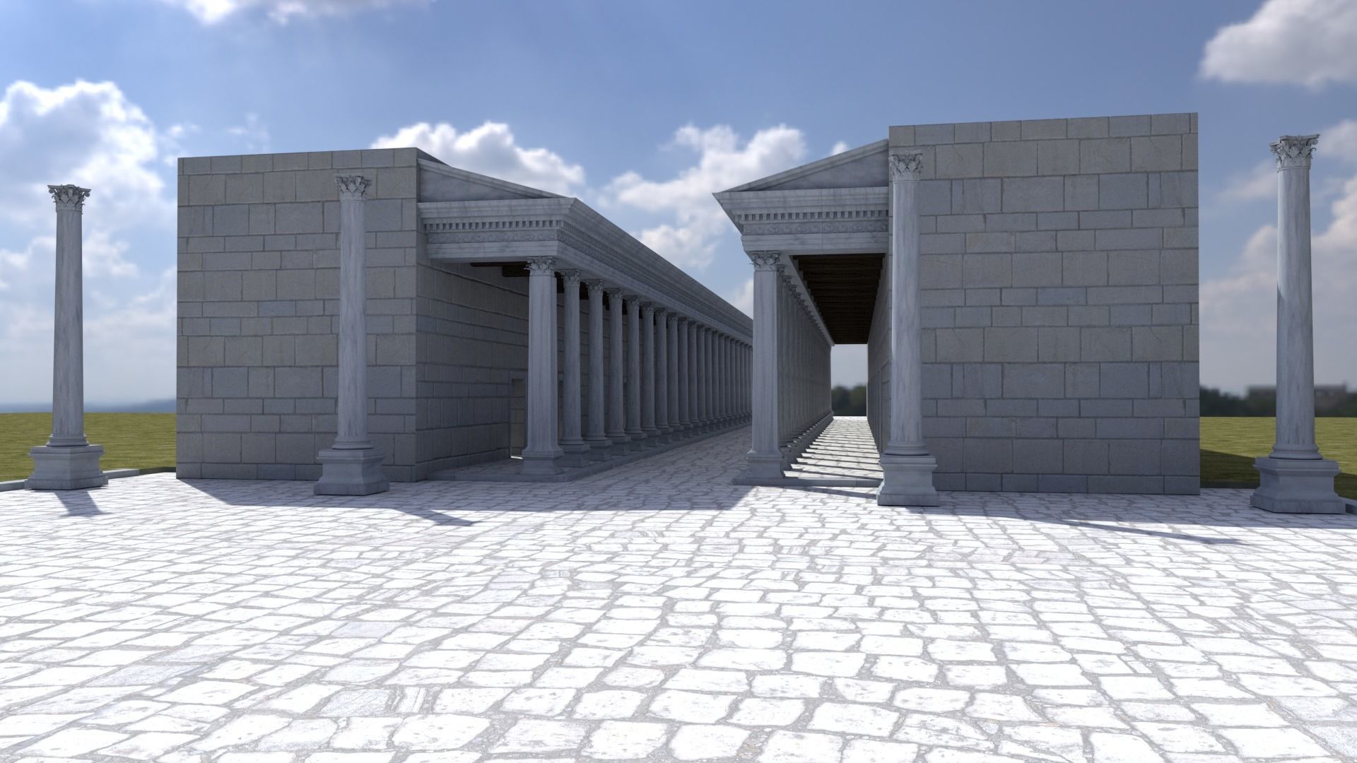 Roman Ancient City 3D model_5