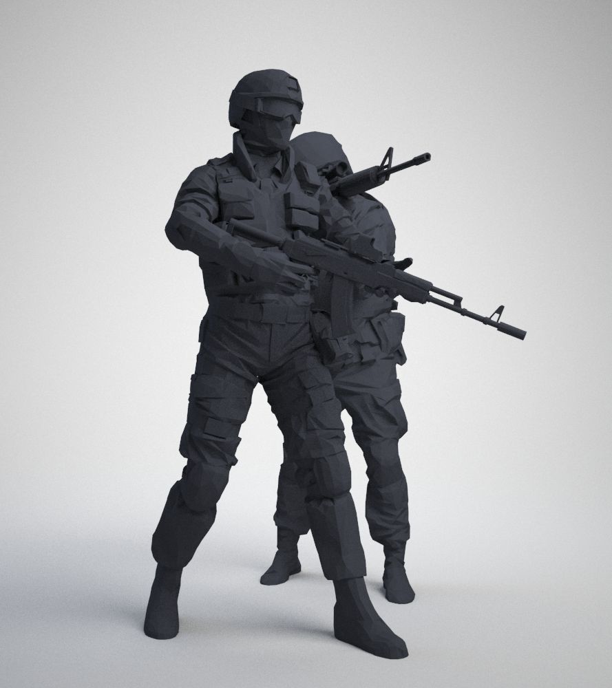 two Assault 3D print model_17
