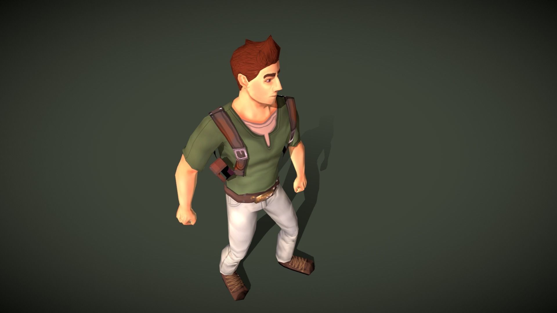 Mobile Hero Updated to V2 - Now PBR Low-poly 3D model_27