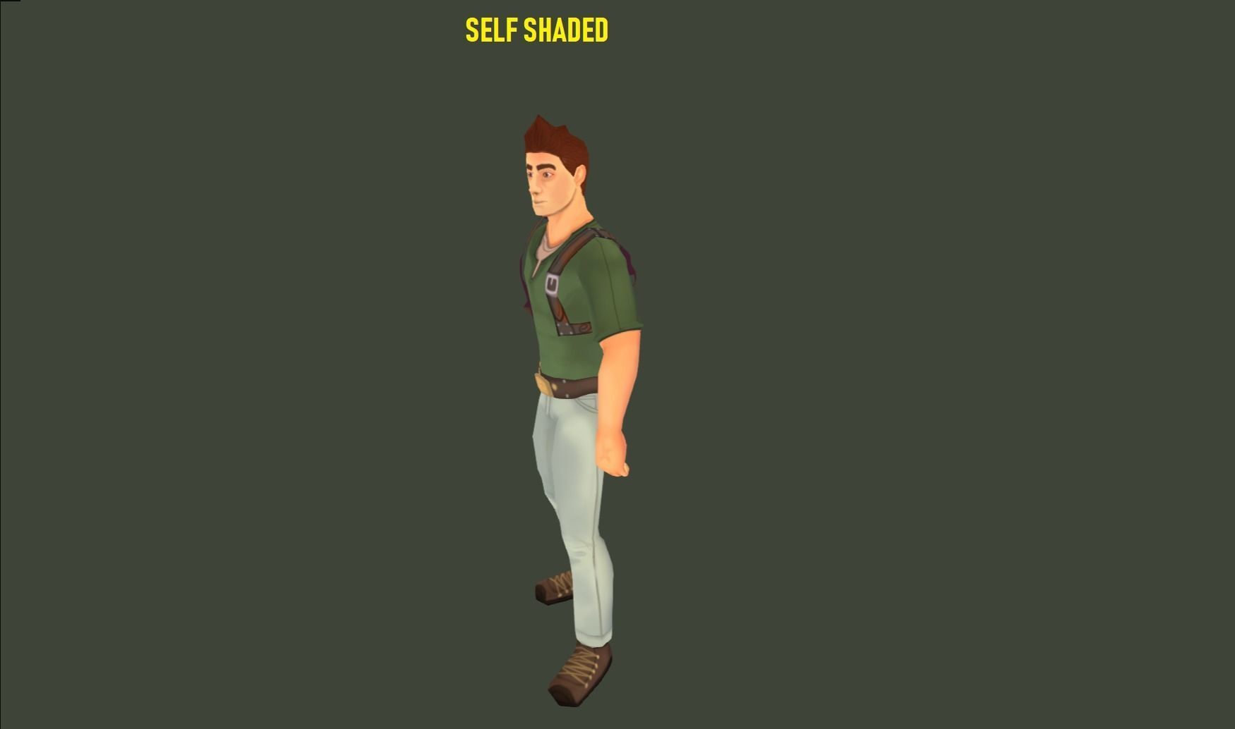 Mobile Hero Updated to V2 - Now PBR Low-poly 3D model_14