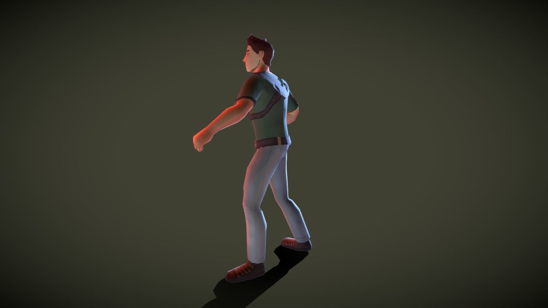 Mobile Hero Updated to V2 - Now PBR Low-poly 3D model_5