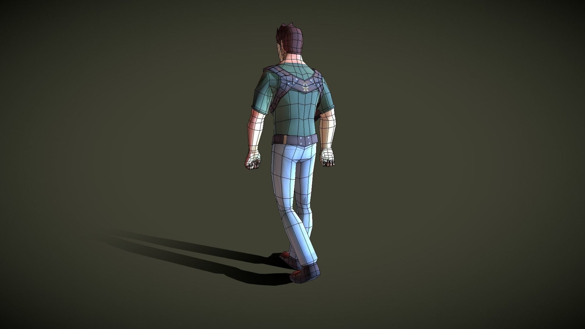 Mobile Hero Updated to V2 - Now PBR Low-poly 3D model_10