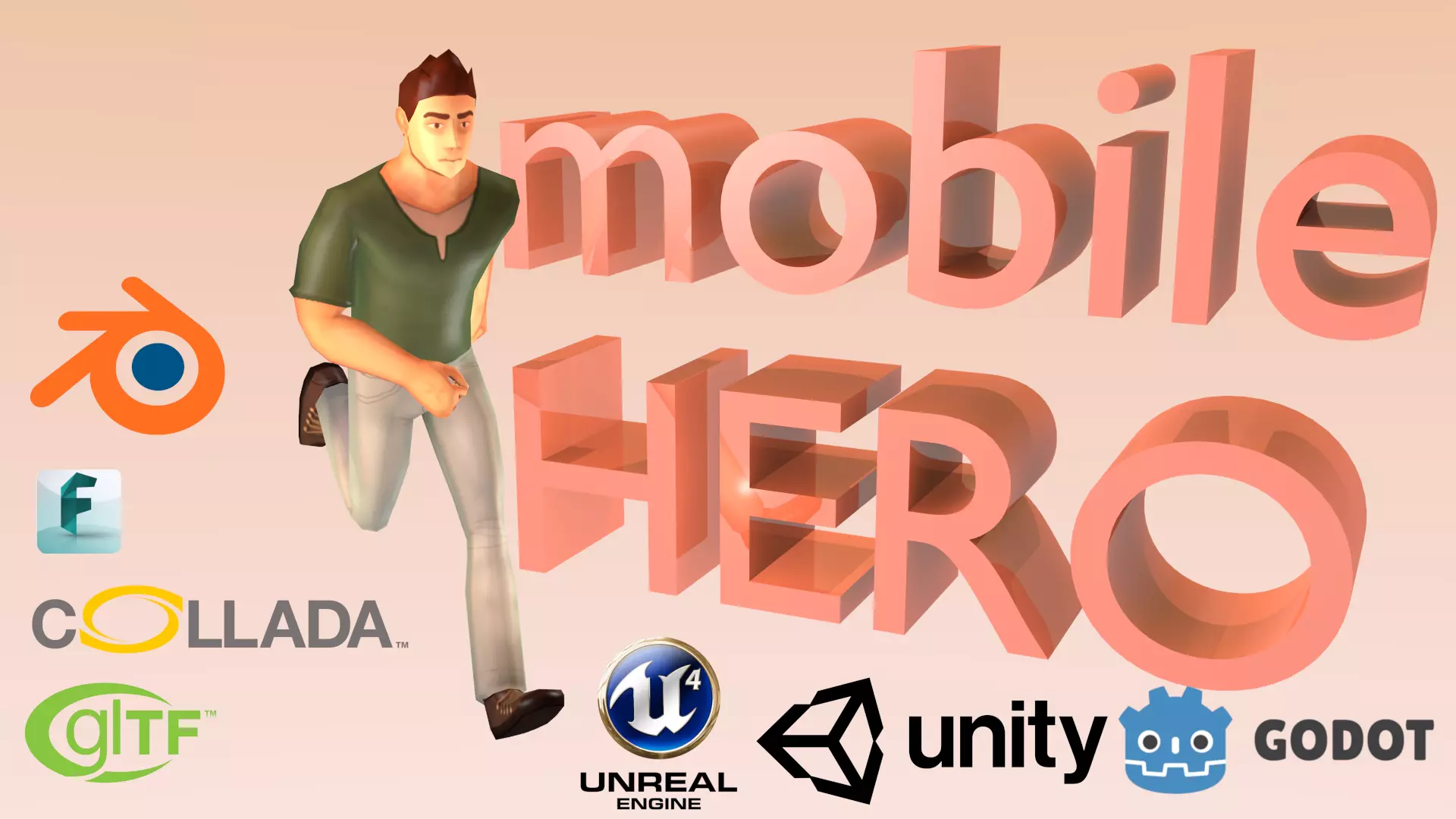 Mobile Hero Updated to V2 - Now PBR Low-poly 3D model_0