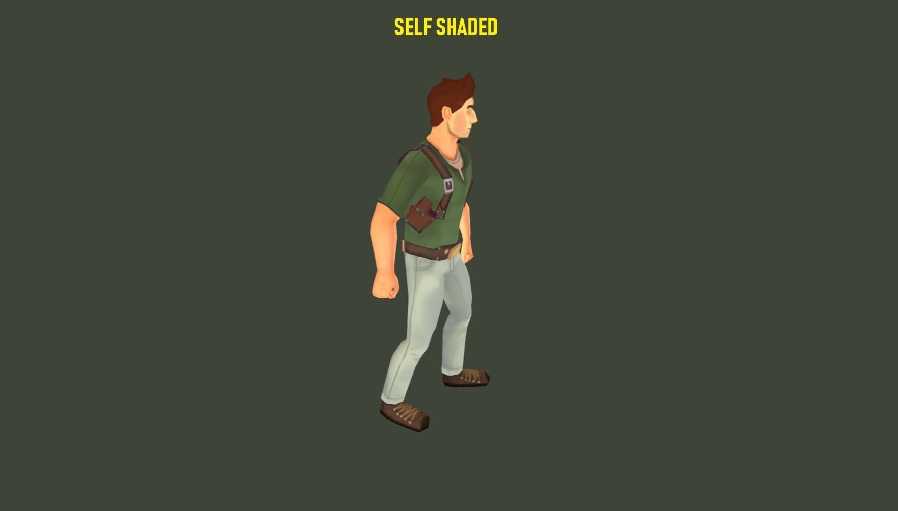 Mobile Hero Updated to V2 - Now PBR Low-poly 3D model_16