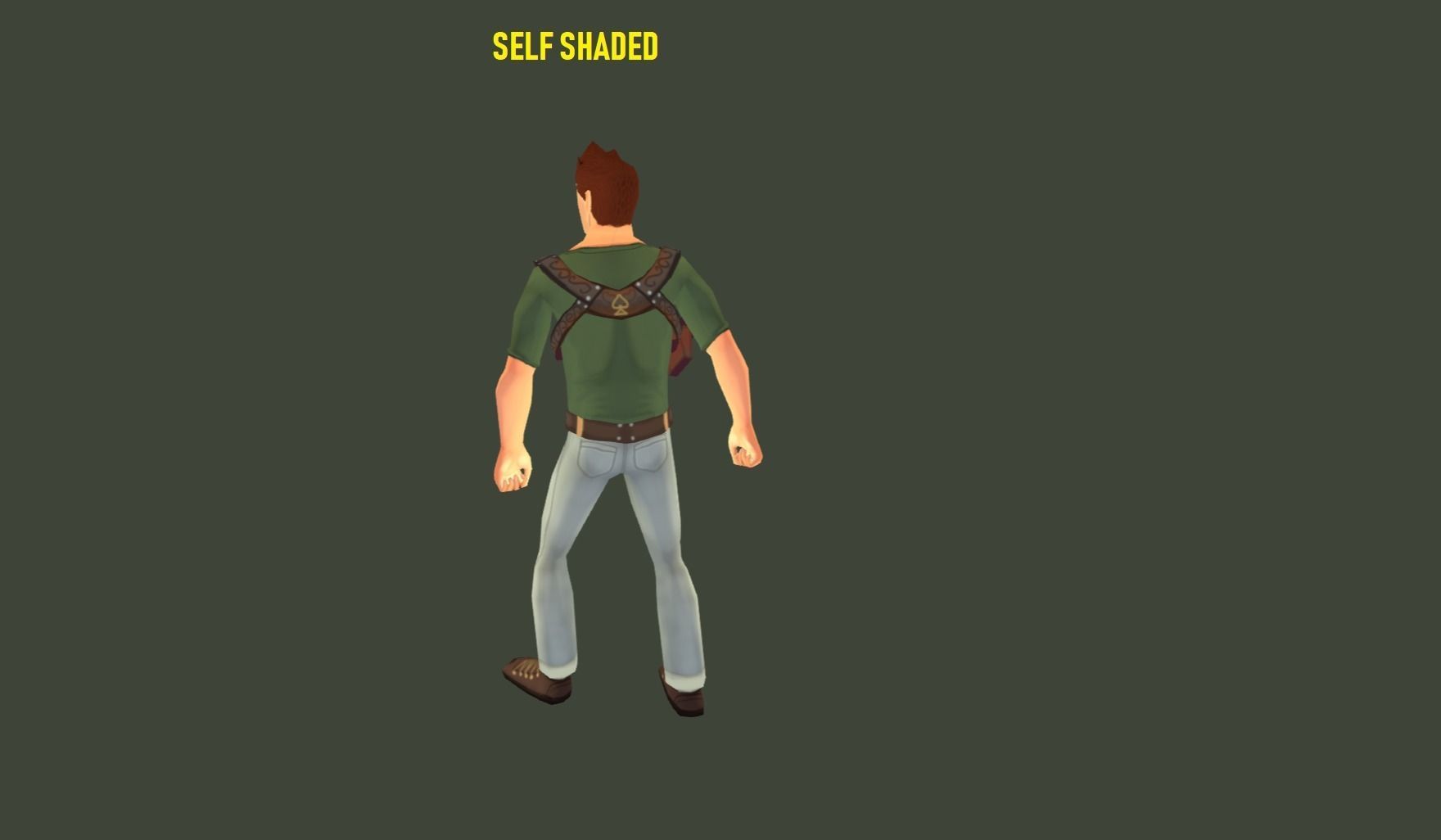 Mobile Hero Updated to V2 - Now PBR Low-poly 3D model_15