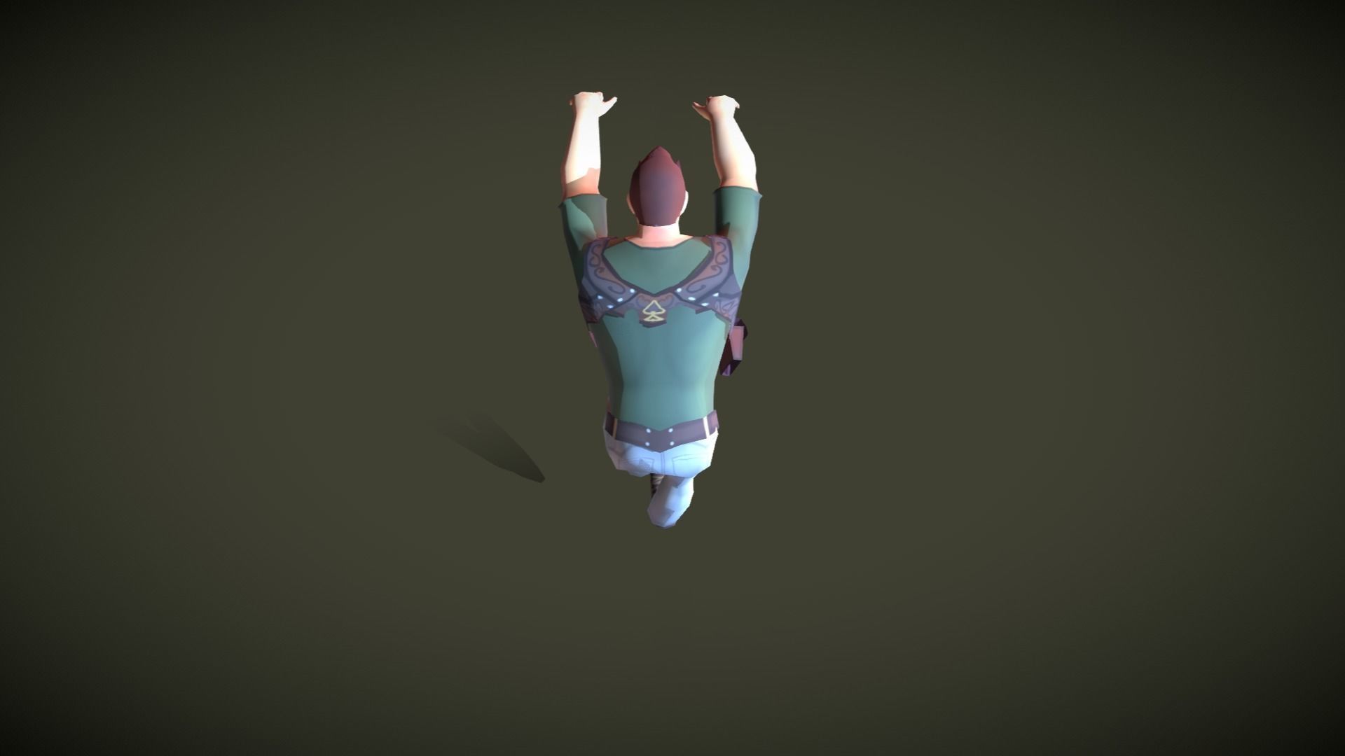 Mobile Hero Updated to V2 - Now PBR Low-poly 3D model_7